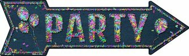 Party Confetti Metal Arrow