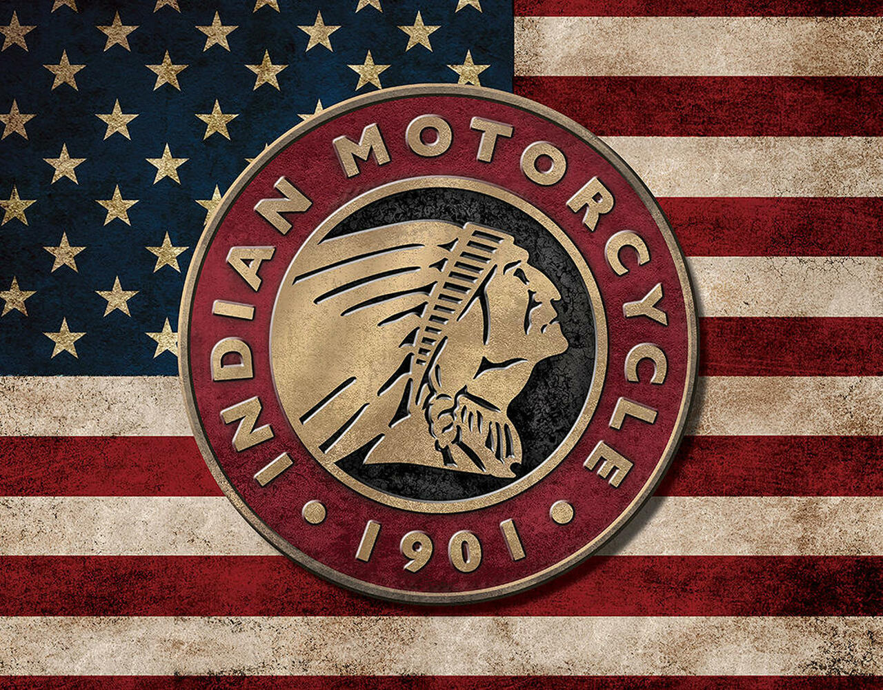 "Indian Motorcycle" Flag