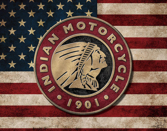 "Indian Motorcycle" Flag