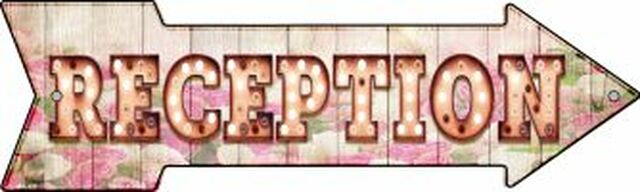 Reception Bulb Letters Metal Arrow