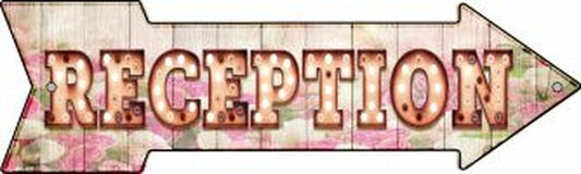 Reception Bulb Letters Metal Arrow