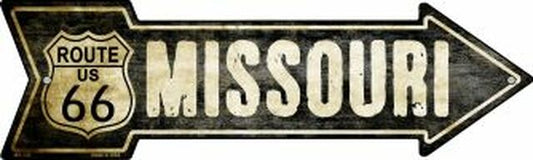 Vintage Route 66 Missouri Metal Arrow