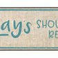 Mondays Should Be Removed Metal Arrow - decorative wall sign