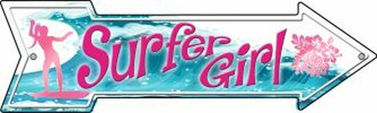 Surfer Girl Metal Arrow