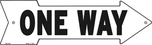 One Way Right Metal Arrow