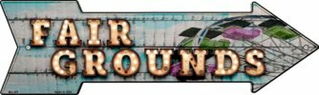 Fair Grounds Bulb Letters Metal Arrow