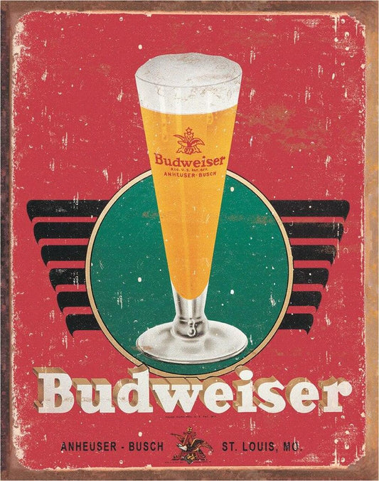 Bud - Retro Glass & Logo