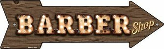 Barber Shop Bulb Letters Metal Arrow