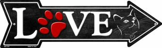 Love Cats Metal Arrow