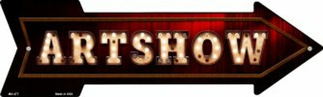 Art show Bulb Letters Metal Arrow