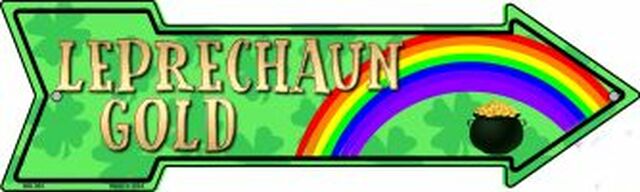 Leprechaun Gold Metal Arrow