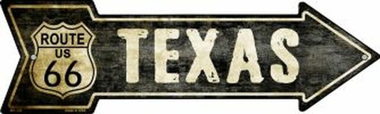 Vintage Route 66 Texas Metal Arrow