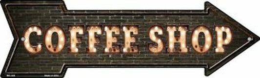 Coffee Shop Bulb Letters Metal Arrow