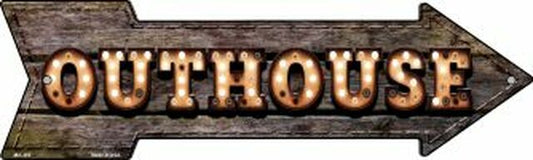 Outhouse Bulb Letters Metal Arrow