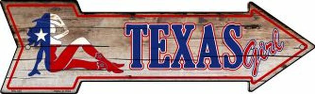 Texas Girl Metal Arrow