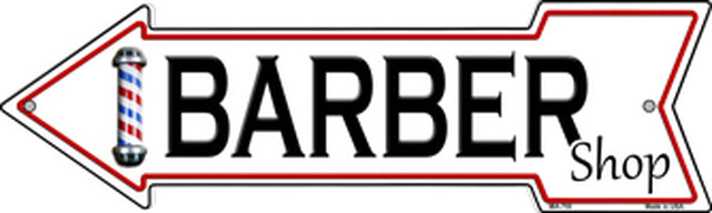 Barber Shop Metal Arrow Sign