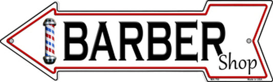Barber Shop Metal Arrow Sign