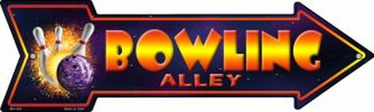 Bowling Alley Metal Arrow