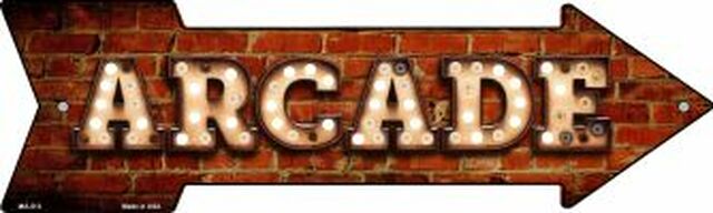 Arcade Bulb Letters Metal Arrow