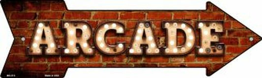 Arcade Bulb Letters Metal Arrow