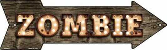 Zombie Bulb Letters Metal Arrow