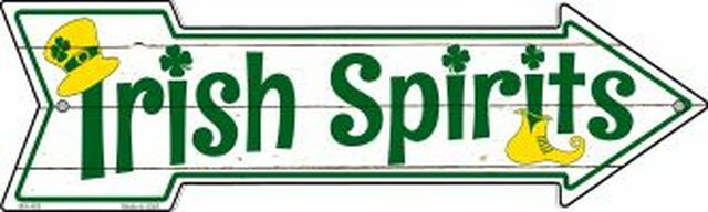 Irish Spirits Metal Arrow