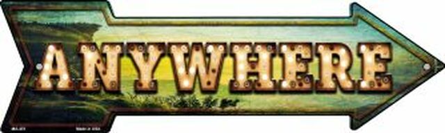 Anywhere Bulb Letters Metal Arrow