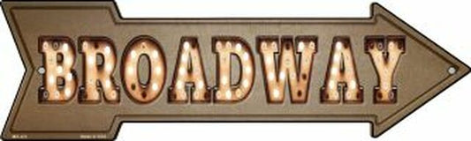 Broadway Bulb Letters Metal Arrow