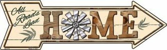 All Roads Lead Home Metal Arrow