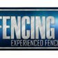 Fencing Zone Metal Arrow - decorative wall sign