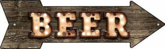 Beer Bulb Letters Metal Arrow