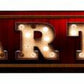 Art Bulb Letters Metal Arrow - decorative wall sign