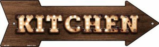 Kitchen Bulb Letters Metal Arrow