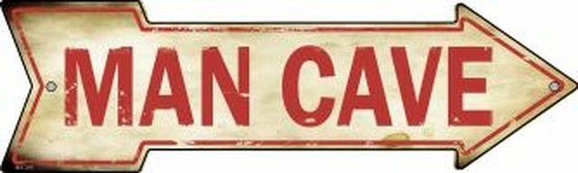 Man Cave Metal Arrow