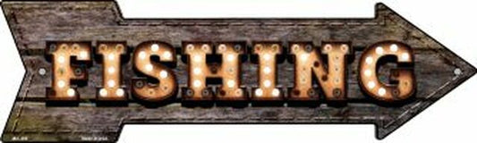 Fishing Bulb Letters Metal Arrow