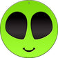 Alien Smile Face - metal sign wall decor