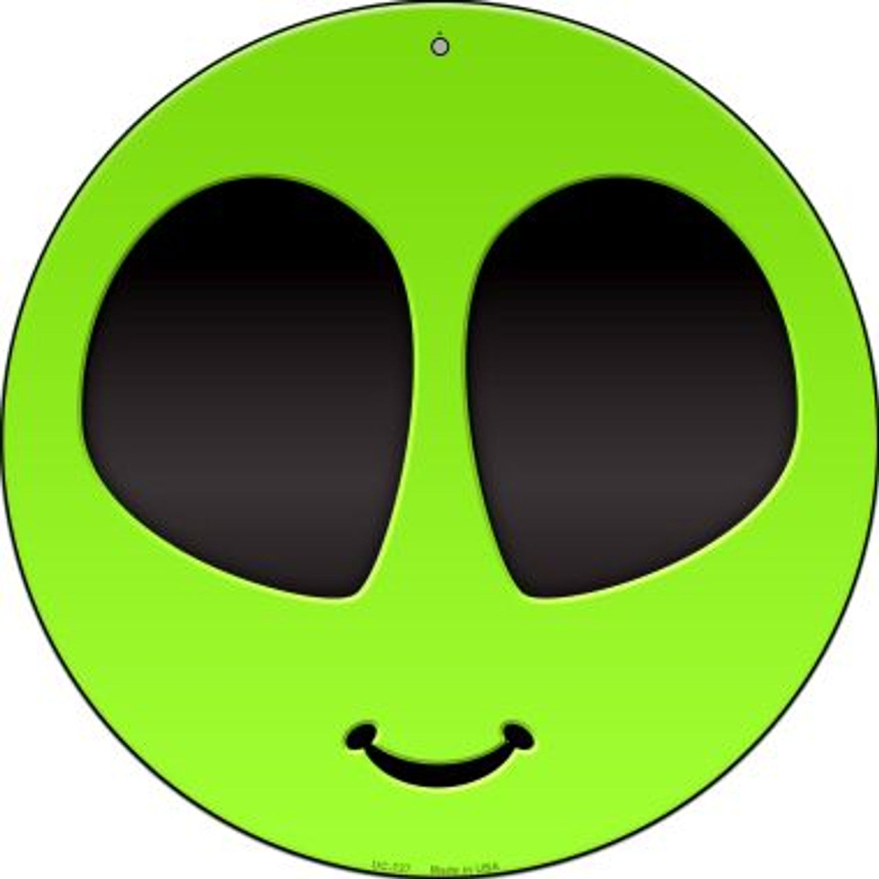 Alien Smile Face - metal sign wall decor