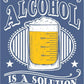 Alcohol - Solution - tin sign wall decor