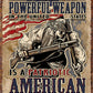 American Patriot - tin sign wall decor