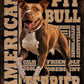 American Pitbull - tin sign wall decor