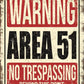 Area 51 - tin sign wall decor