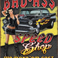 Bad Ass Speed Shop - tin sign wall decor