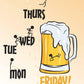 Beer Week - tin sign wall decor