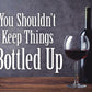 Bottled Up - tin sign wall decor