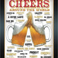 Cheers Around The World - tin sign wall decor