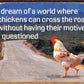 Chicken's Motives - tin sign wall decor