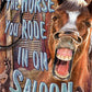 Horse Saloon - tin sign wall decor