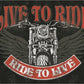 Live to Ride - Bike - tin sign wall decor