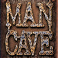 Man Cave - Diamond Plate - tin sign wall decor