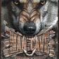 Man Cave Wolf - tin sign wall decor